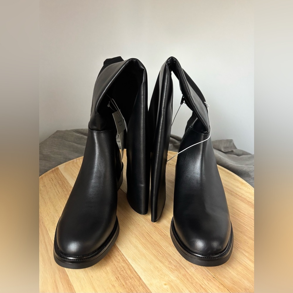 a new day Women’s Hope Tall Black Heeled Boots, Size: 7, NWT